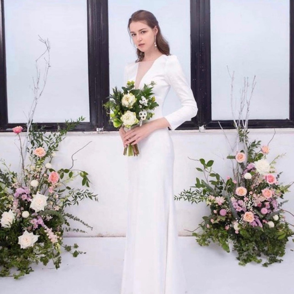 Hacchic-blush little white dresss